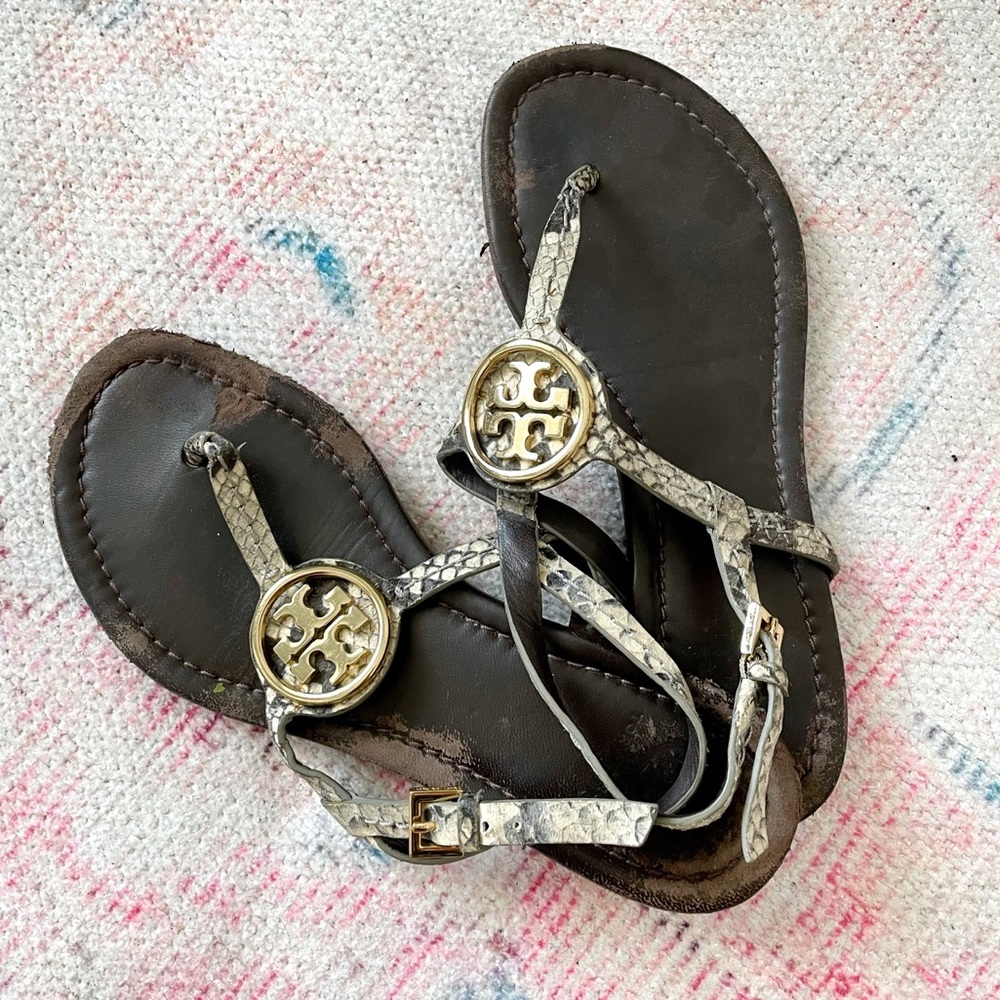 USED Tory Burch T-Strap Sandals